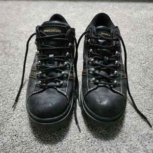 SKECHERS Jammers Vintage Y2K Chunky Leather Platform Boots